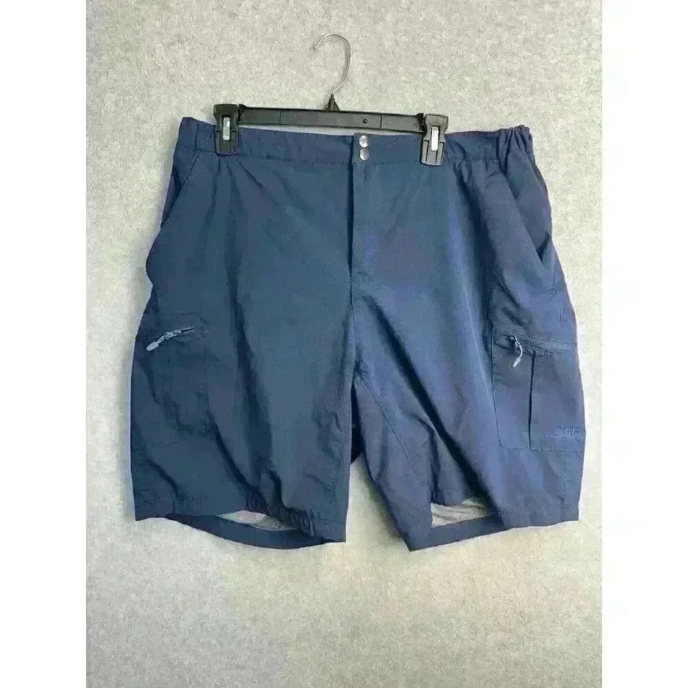 Reel Life Fishing Water Shorts Mens Size XL‎ Mesh Liner Pockets Blue 8”In Swim